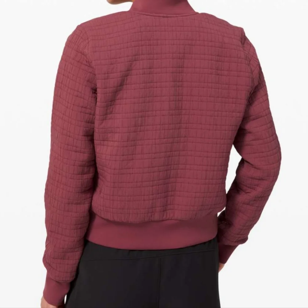 Lululemon Serene Travels Comber Reversible Jacket Mauve Womens 6 Bomber Style - Picture 5 of 11
